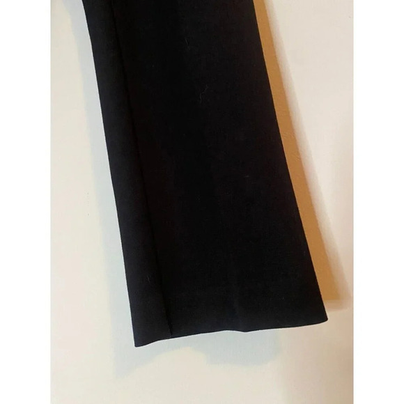 Anne Klein Womens Straight Leg Black Dress Pants Sz 8 Gold Lion Buttons Trousers - Picture 9 of 16